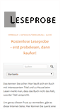 Mobile Screenshot of buecher-leseprobe.de